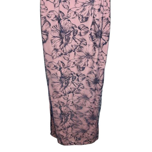 JS Collections WINNIE COLUMN GOWN Dark Blush Lace Overlay Sz 10 Mother of Bride - Picture 7 of 16